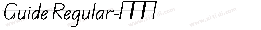 Guide Regular字体转换